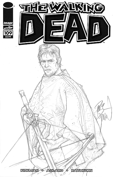 Walking Dead Sketch Cover